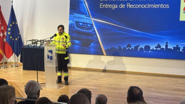 La ASEM 112 y los bomberos de la Comunidad de Madrid, reconocidos en el 25 aniversario de SAMER Protección Civil Las Rozas