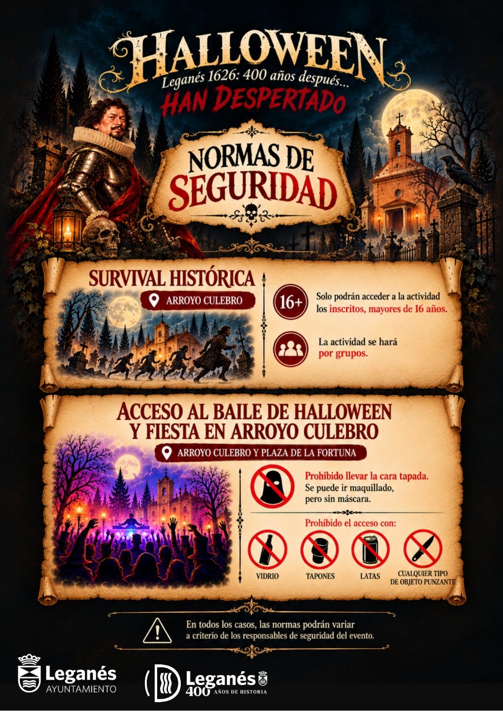 Leganés aplaza sus actividades de Halloween a la primera semana de noviembre como muestra de respeto a las víctimas del accidente de tren