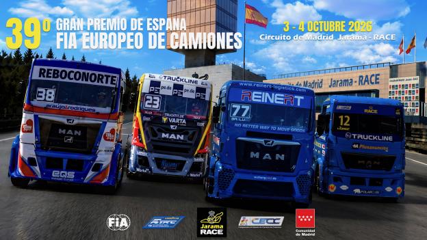 La Comunidad de Madrid acoge el 39º Gran Premio Europeo y el 8º Campeonato de España de Carreras de Camiones en el circuito del Jarama-RACE