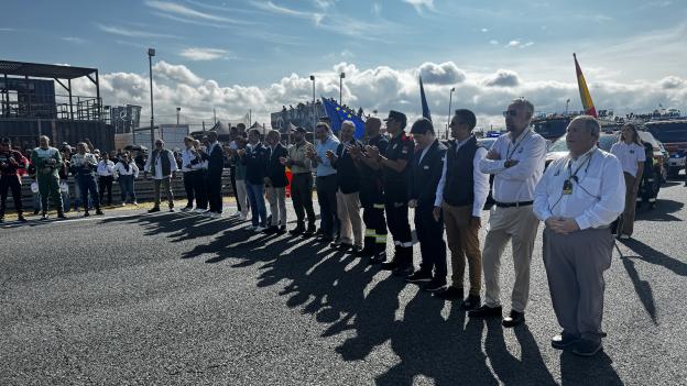 Los servicios de emergencia de ASEM112 homenajeados en el Gran Premio de Europa de Camiones en el circuito del Jarama