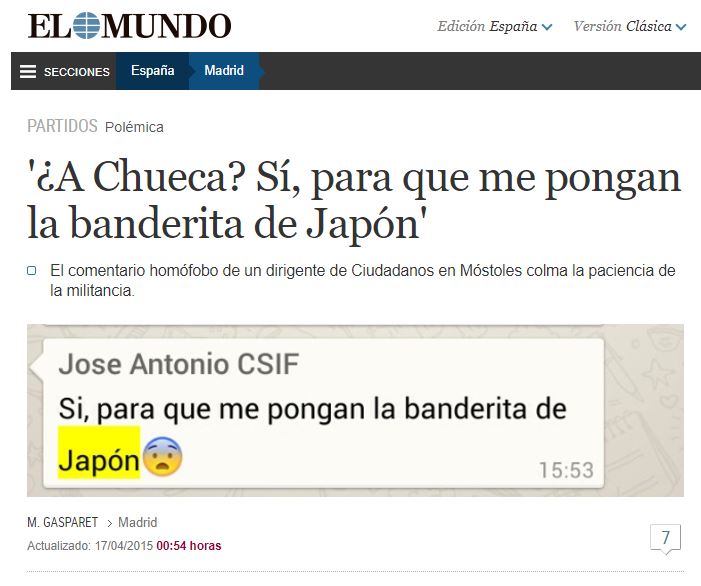 Luelmo Luelmo a Chueca el Mundol