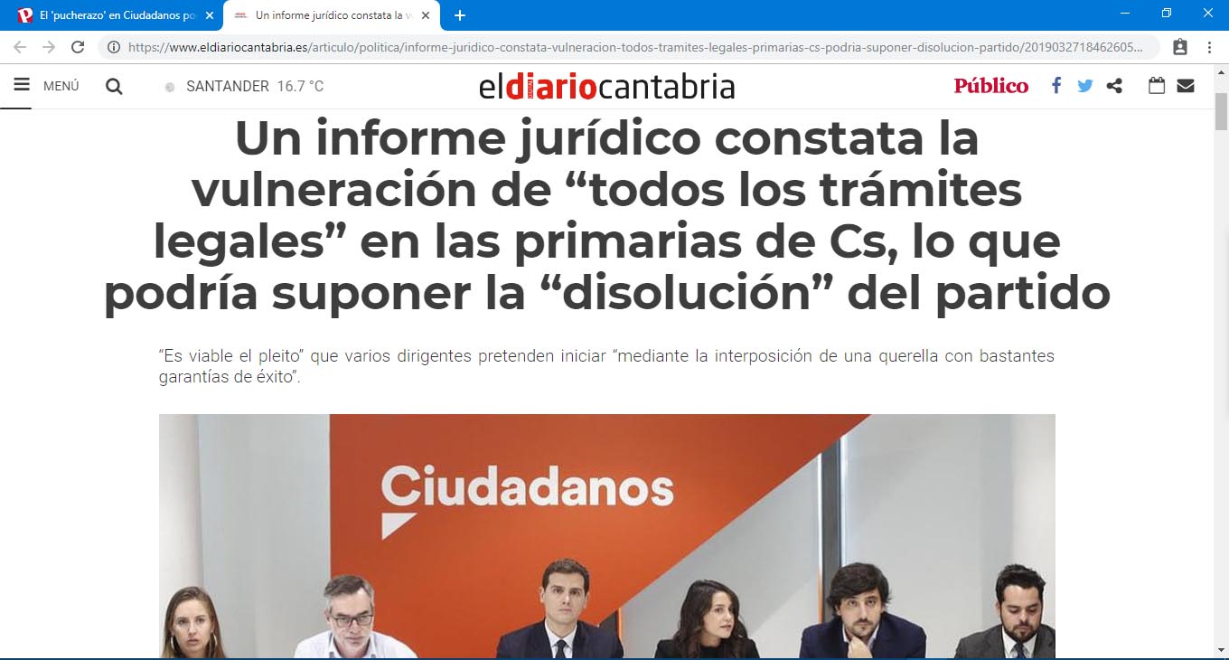 Captura 02 El Diario de Cantabria - Informe Juridico