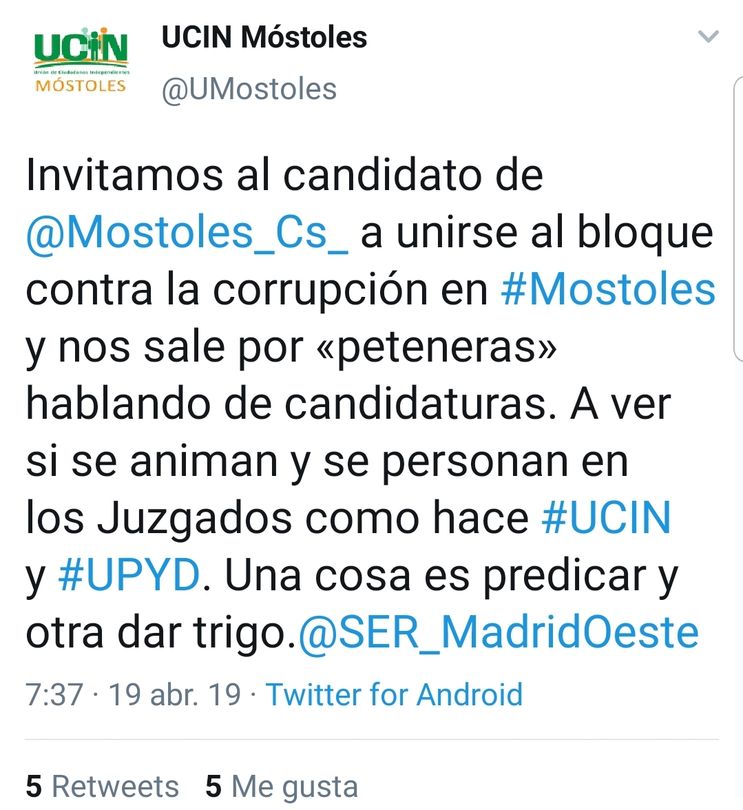 Twitter UCIN