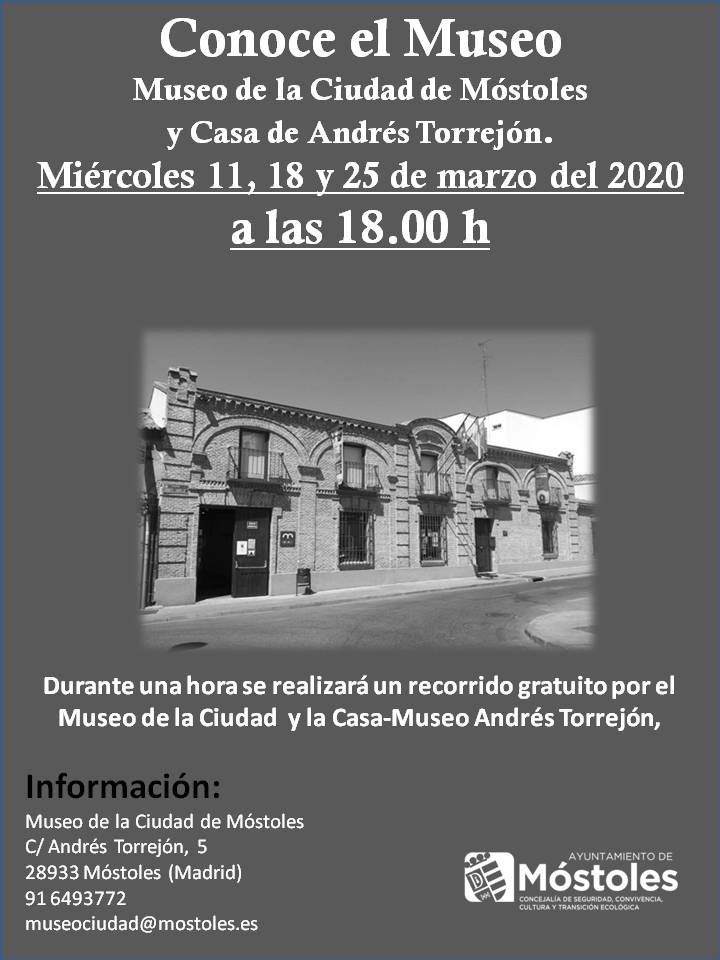 Texto Alternativo: Visitas guiadas y gratuitas al Museo de la Ciudad y la Casa Museo Andrés Torrejón