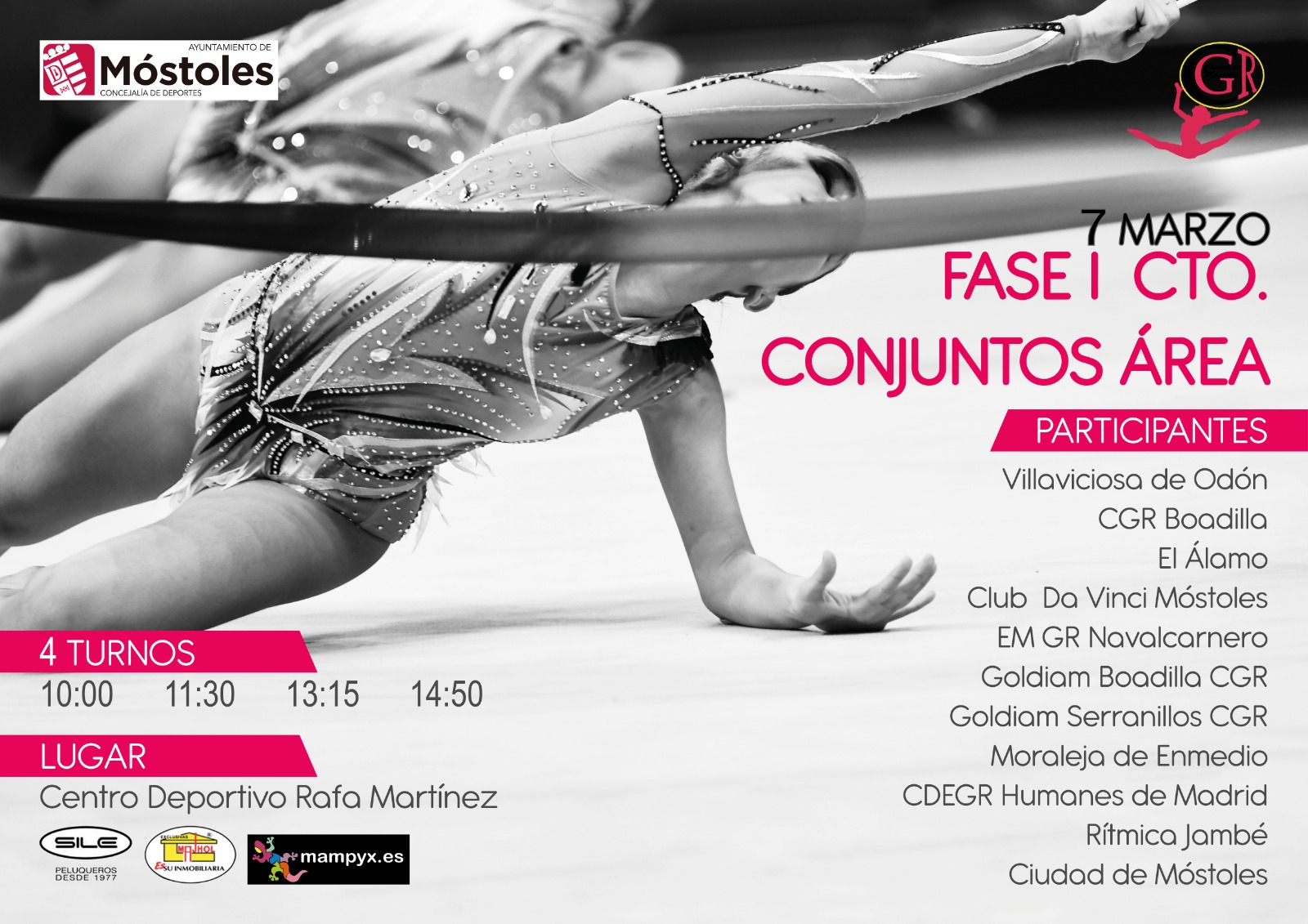 Texto Alternativo: Móstoles acoge el Campeonato de Gimnasia Rítmica de Área primera Fase de conjuntos