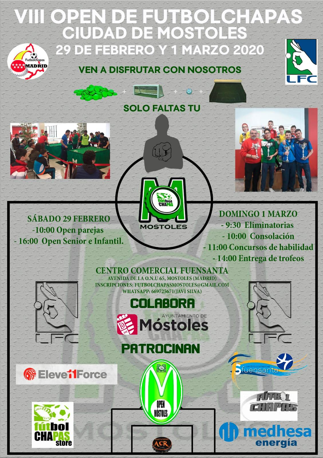 Texto Alternativo: Este fin de semana se celebra el VIII Open de Futbolchapas “Ciudad de Móstoles”