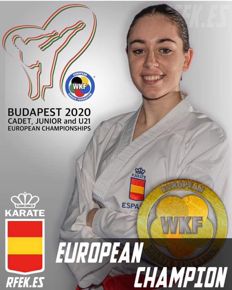 Texto Alternativo: La karateca mostoleña Marta Pascual logra el oro en el campeonato europeo de Budapest sub-21
