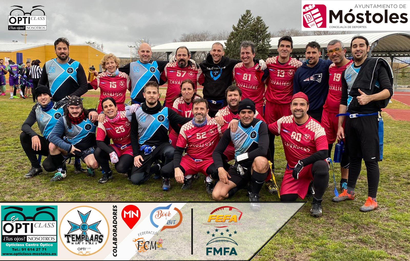 Texto Alternativo: El Polideportivo Andrés Torrejón acogió una gran jornada de Flag Football