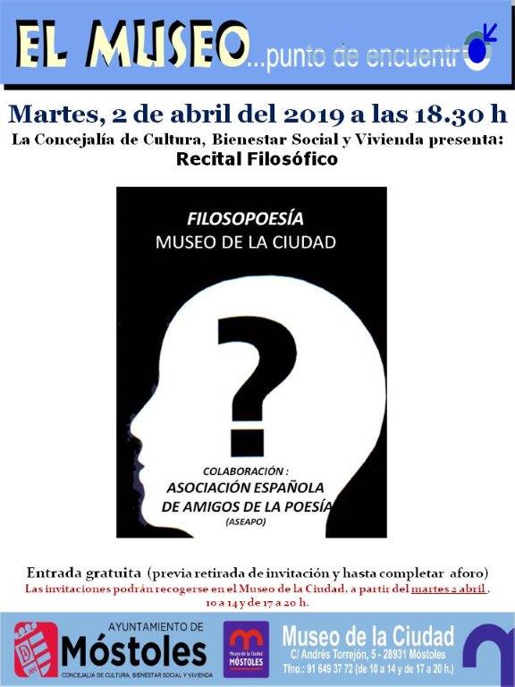 Texto Alternativo: El Museo de la Ciudad organiza un Taller de Filosofía y Poesía