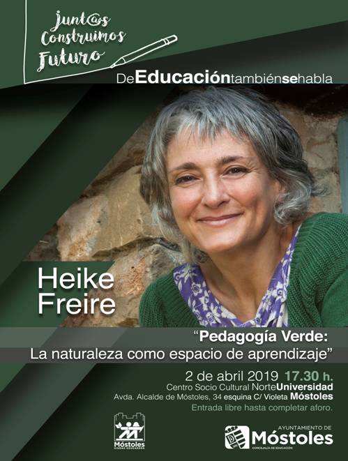 Texto Alternativo: La VI Jornada de De Educación También se Habla contará con la experta en infancia e innovación educativa, Heike Freire