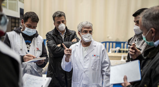 Texto Alternativo: Comienza a funcionar el hospital de campaña con capacidad para 120 camas