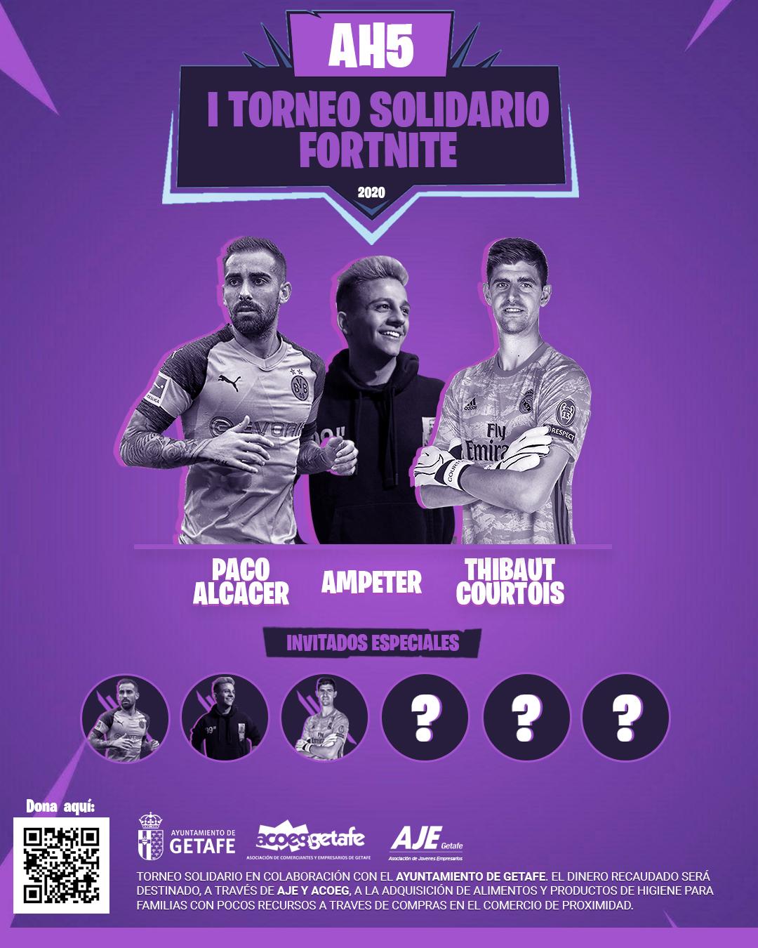 Texto Alternativo: El getafense Achraf Hakimi crea un torneo solidario de Fortnite para realizar donaciones a familias de la ciudad