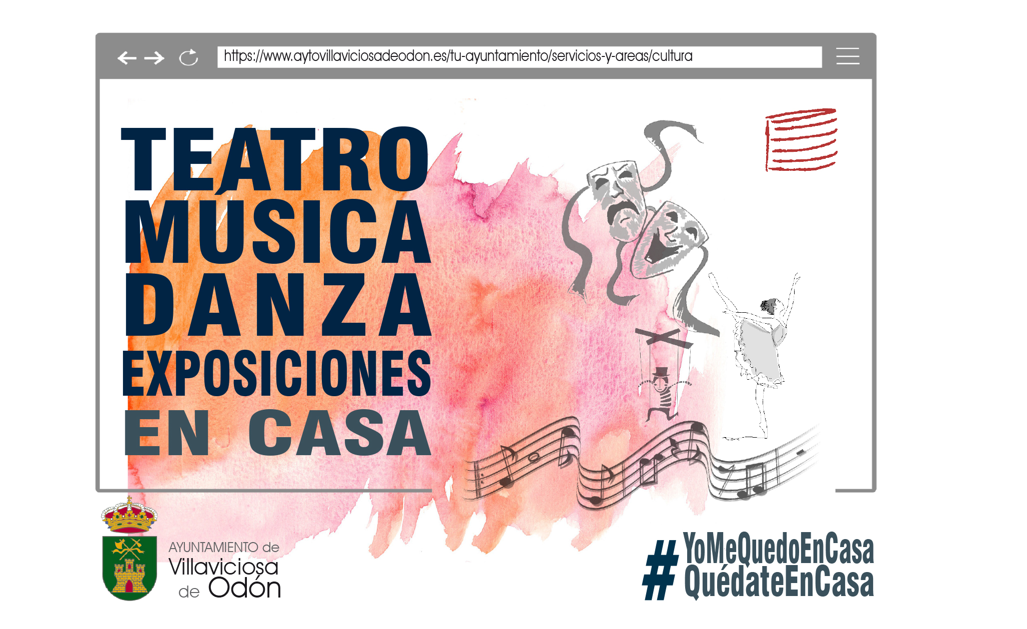 Texto Alternativo: El Ayuntamiento propone cada fin de semana una oferta cultural para disfrutar desde casa