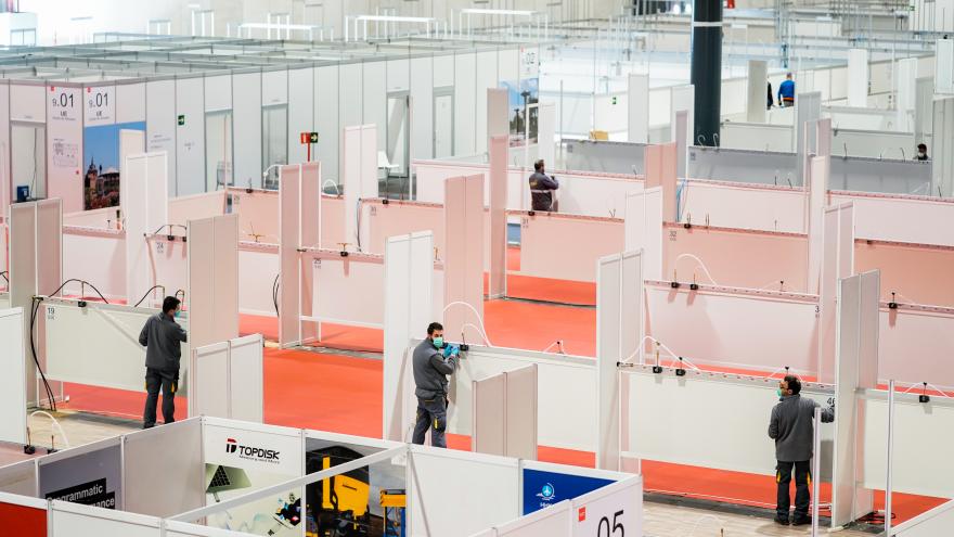 Texto Alternativo: El Gobierno de la Comunidad invierte más de 18,5 millones en equipamiento y mantenimiento del Hospital temporal