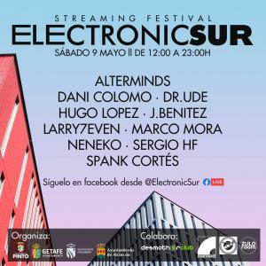 Texto Alternativo: Este sábado 9 de mayo vuelve Electronic Sur con Dj’s de Pinto, Getafe, Móstoles, Fuenlabrada y Alcorcón