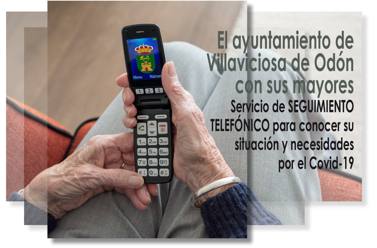 Texto Alternativo: El Ayuntamiento implanta un servicio para llamar a los más de tres mil mayores de 65 años y así conocer su situación y necesidades como consecuencia del Covid-19