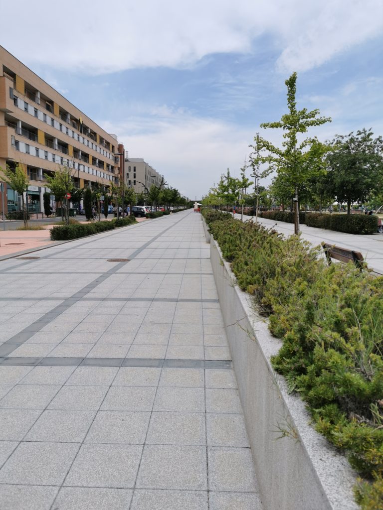 Texto Alternativo: Intenso trabajo de jardinería en los barrios de Los Molinos y Buenavista