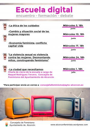 Texto Alternativo: Culmina la primera escuela digital feminista en Alcorcón con la participación de más de 30 mujeres
