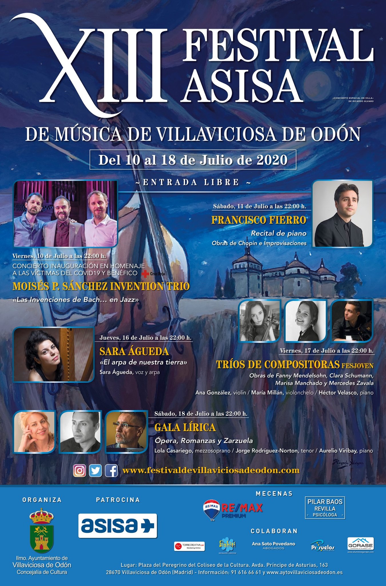 Texto Alternativo: El Festival ASISA de Música de Villaviciosa de Odón celebra su XIII edición del 10 al 18 de julio