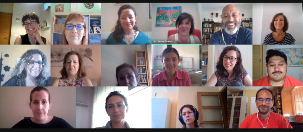 Texto Alternativo: Videoconferencia con los participantes de la nueva ‘Lanzadera Conecta Empleo’