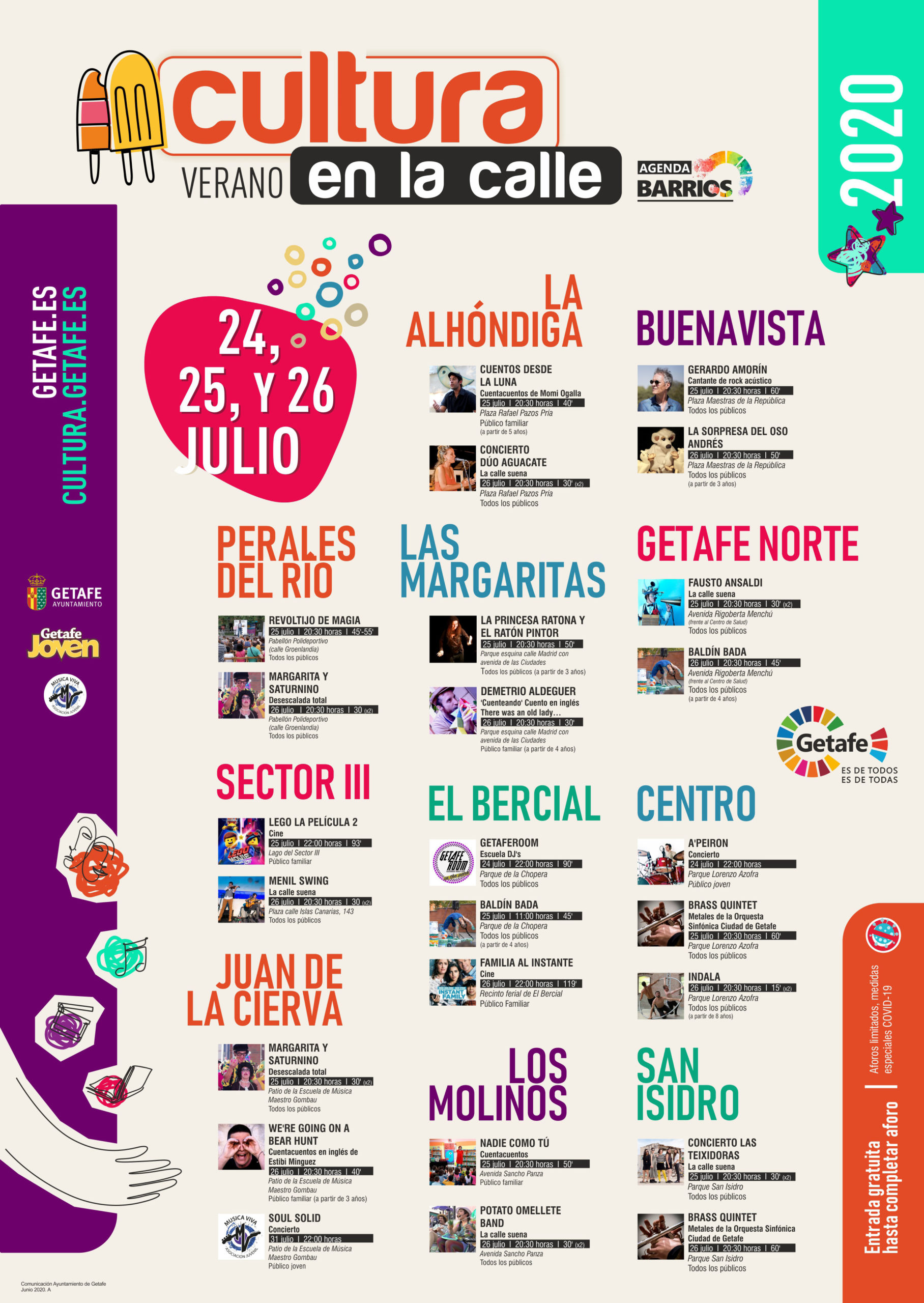 Texto Alternativo: Último fin de semana del programa “Cultura. Verano en la calle”