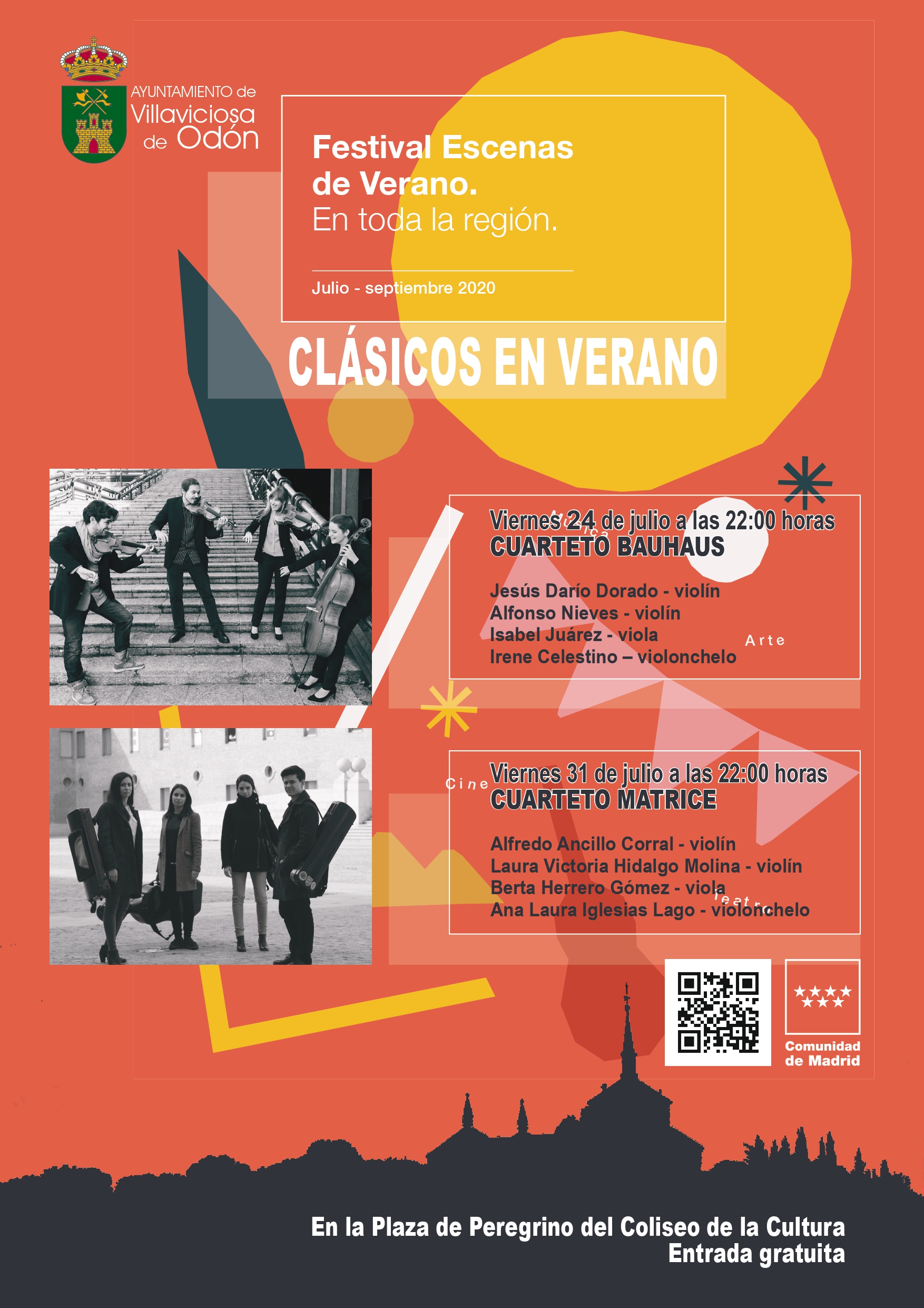 Texto Alternativo: El Coliseo de la Cultura acogerá los viernes 24 y 31 de julio dos conciertos que se incluyen en el Festival Clásicos en Verano 2020