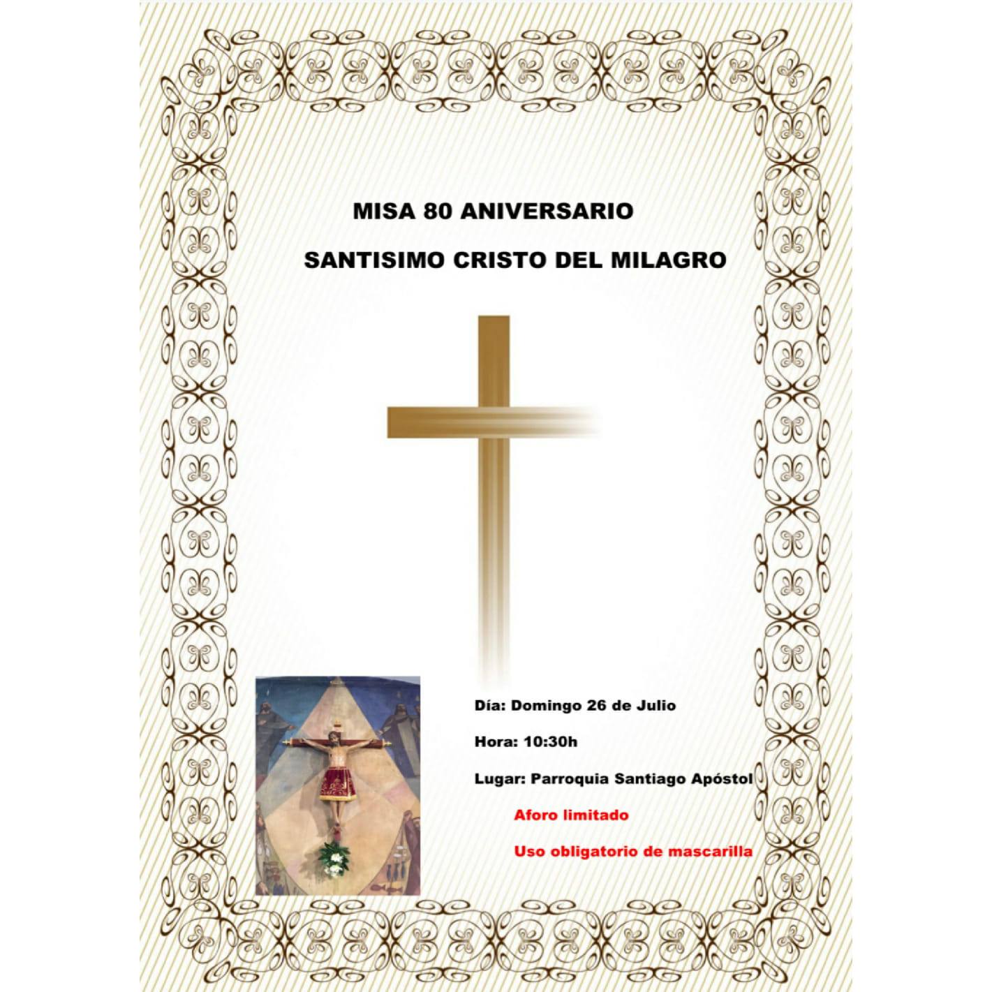 Texto Alternativo: Este fin de semana RTVE retransmitirá dos misas desde la iglesia de Santiago Apóstol