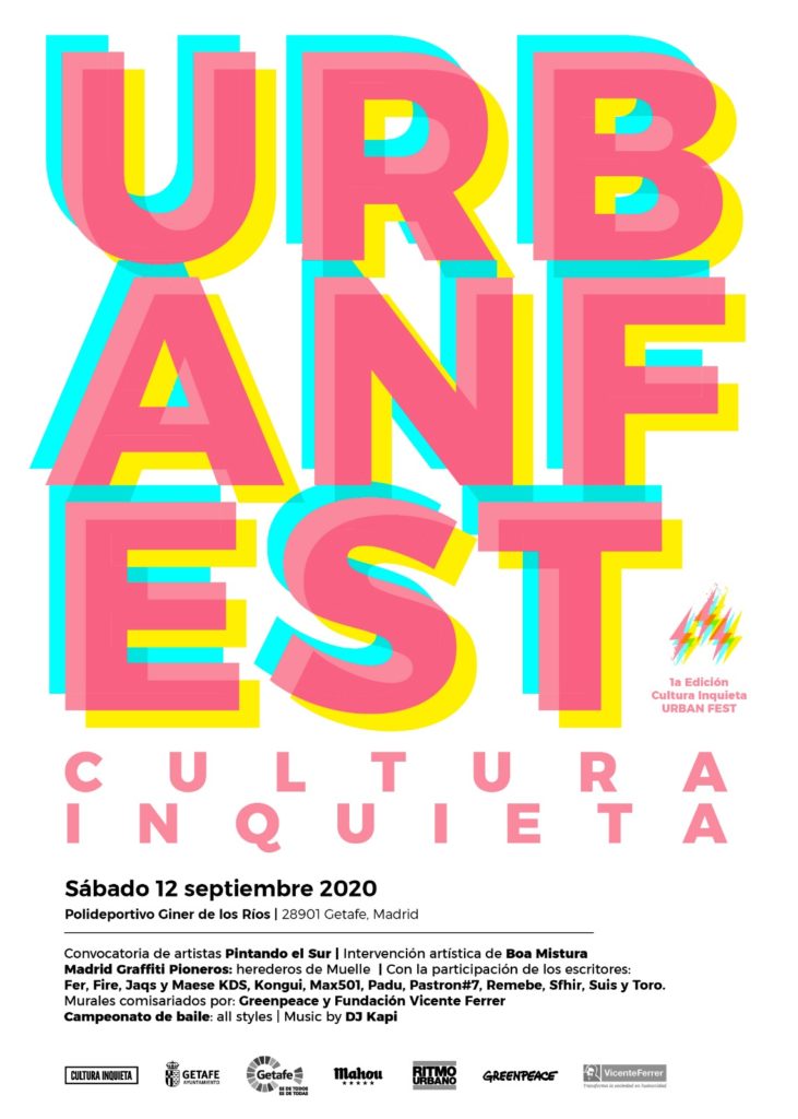 Texto Alternativo: ‘Cultura Inquieta Urban Fest’ transformará los polideportivos Alhóndiga-Sector III y Giner de los Ríos