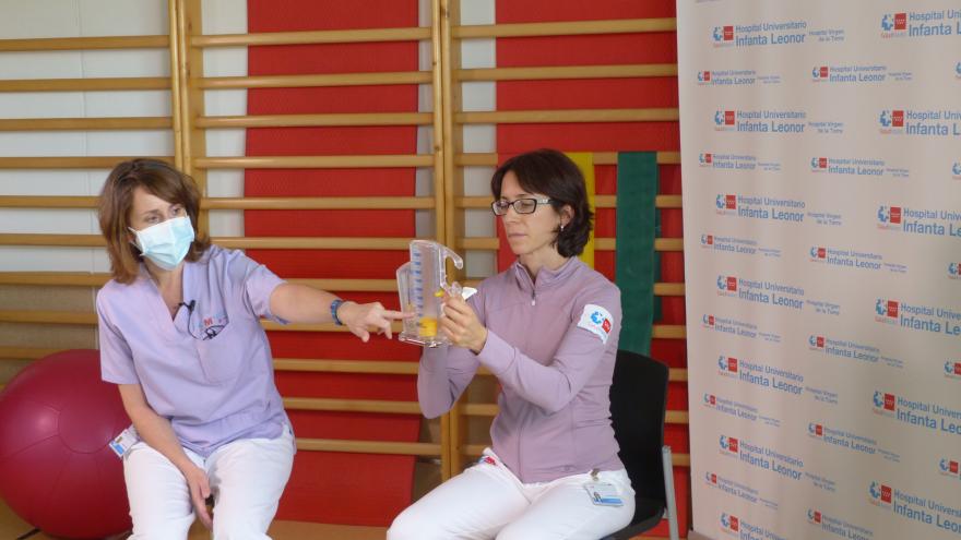 Texto Alternativo: El Infanta Leonor edita unos vídeos para apoyar la rehabilitación de pacientes COVID-19
