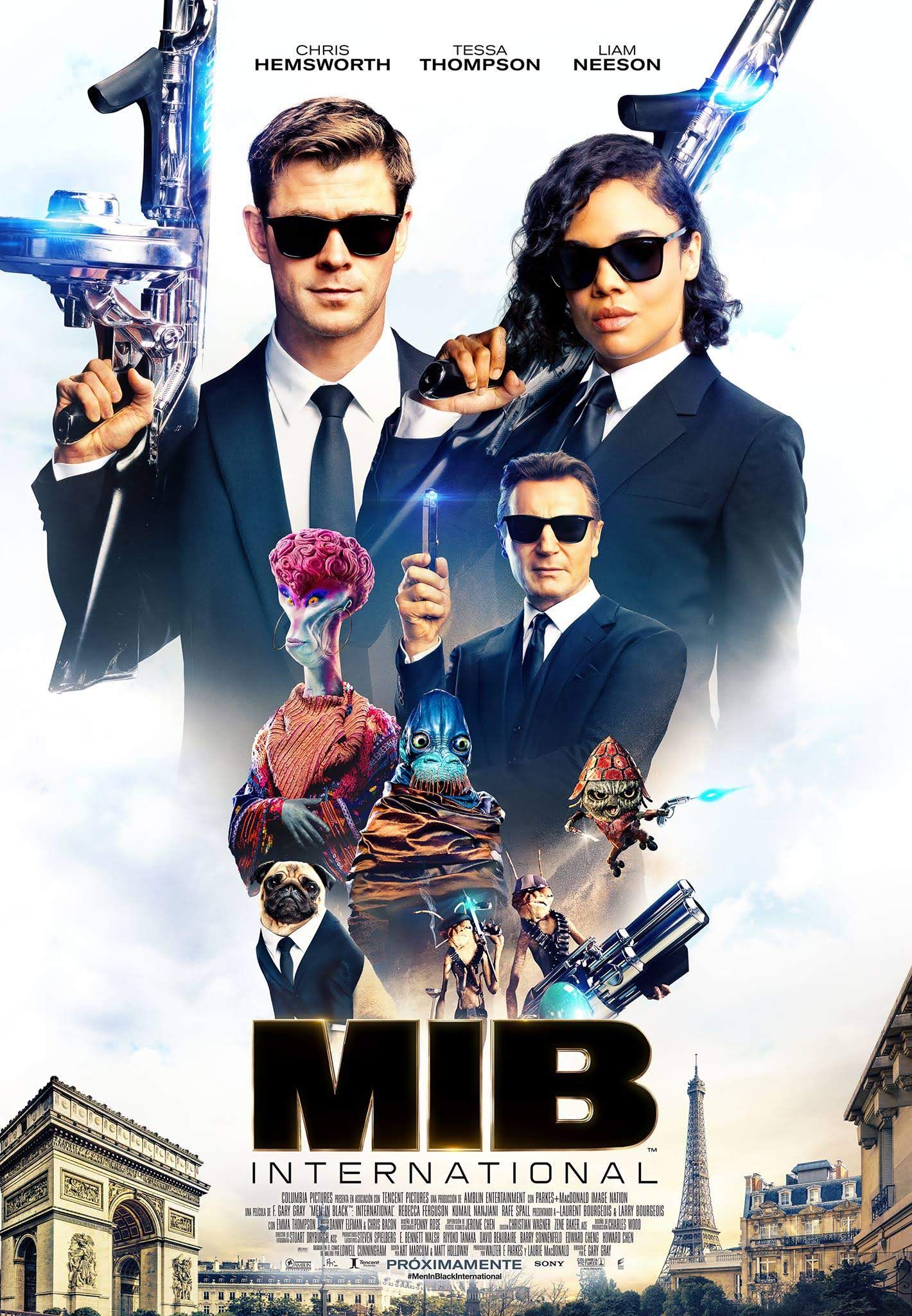 Texto Alternativo: Proyección de la película “ Men in Black. International”. Autocine. Cine de Verano