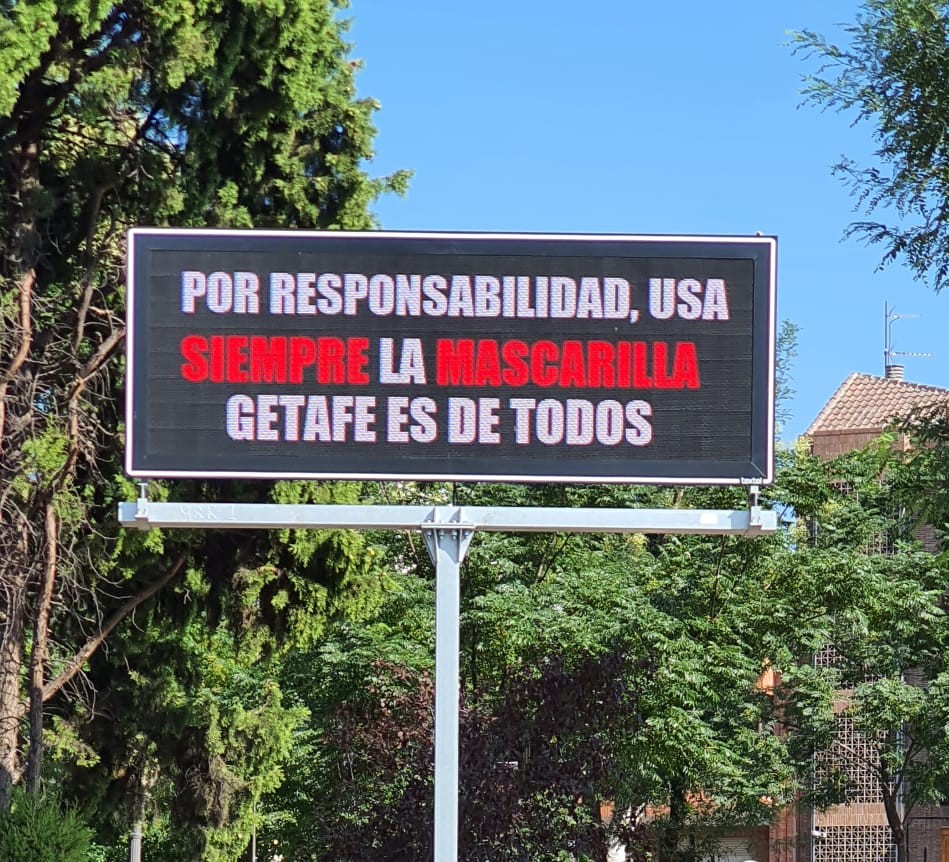 Texto Alternativo: La Policía Local de Getafe ha cursado 195 denuncias por no usar mascarilla en la vía pública