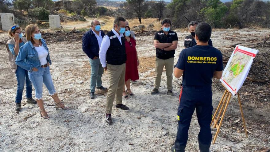 Texto Alternativo: La Comunidad propone en común el protocolo de gestión de incendios con los afectados por el fuego de Almorox