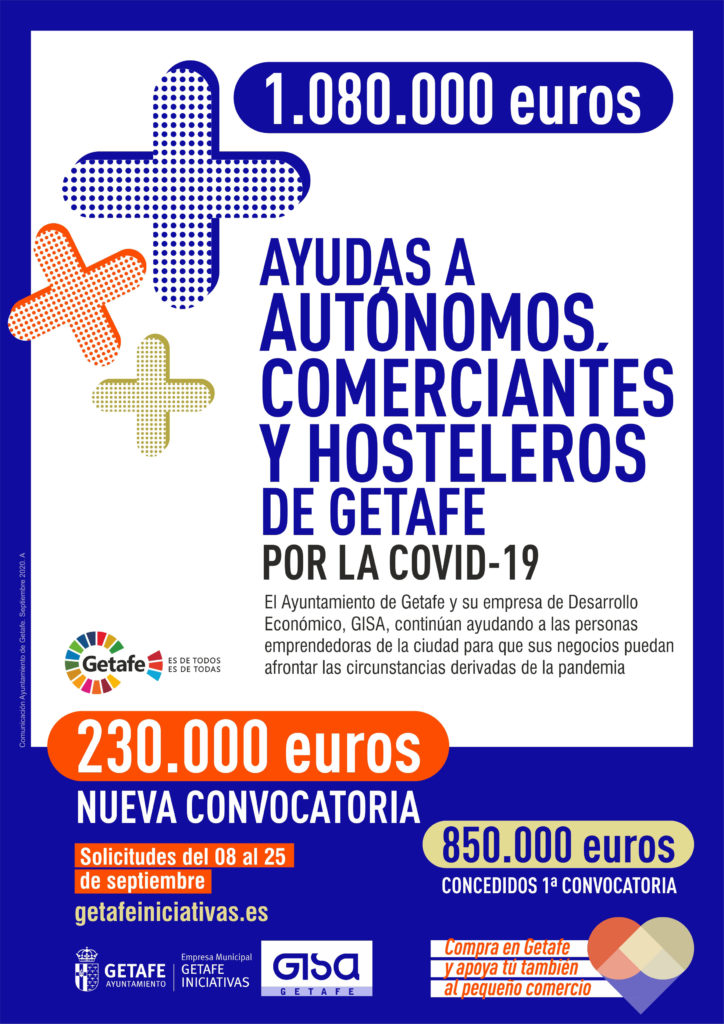 Texto Alternativo: Nuevas ayudas a autónomos de Getafe que ya superan 1.000.000 de euros