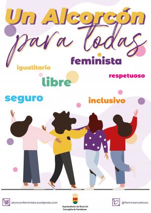 Texto Alternativo: Comienza la campaña “Un Alcorcón para todas”, centrada en la lucha contra la violencia machista, la inserción socio-laboral y la formación