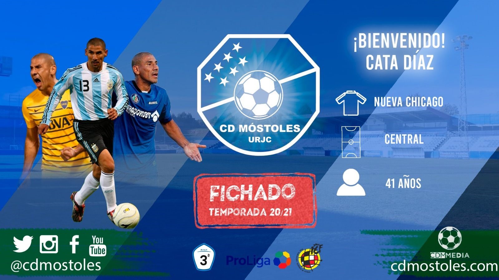 Texto Alternativo: Cata Díaz es nuevo jugador del CD Móstoles