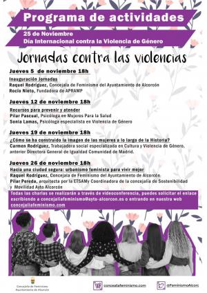 Texto Alternativo: La Concejalía de Feminismo lanza un programa de actividades con motivo del 25 de noviembre, Día Internacional contra la Violencia de Género