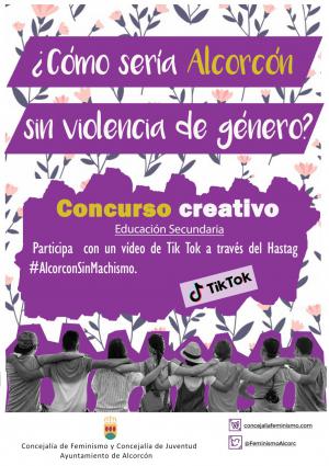 Texto Alternativo: Dos concursos creativos invitan a estudiantes de Primaria y Secundaria a imaginar un Alcorcón sin violencia de género