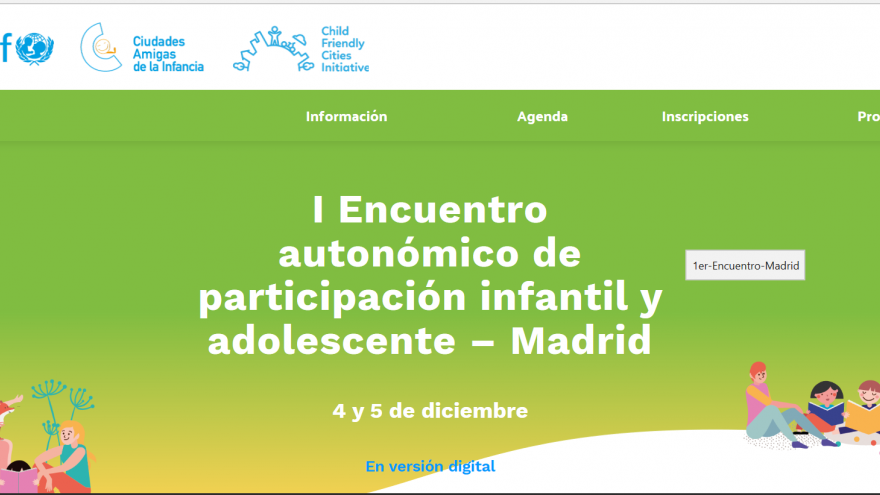 Texto Alternativo: Abierta la inscripción al Encuentro de participación infantil y adolescente