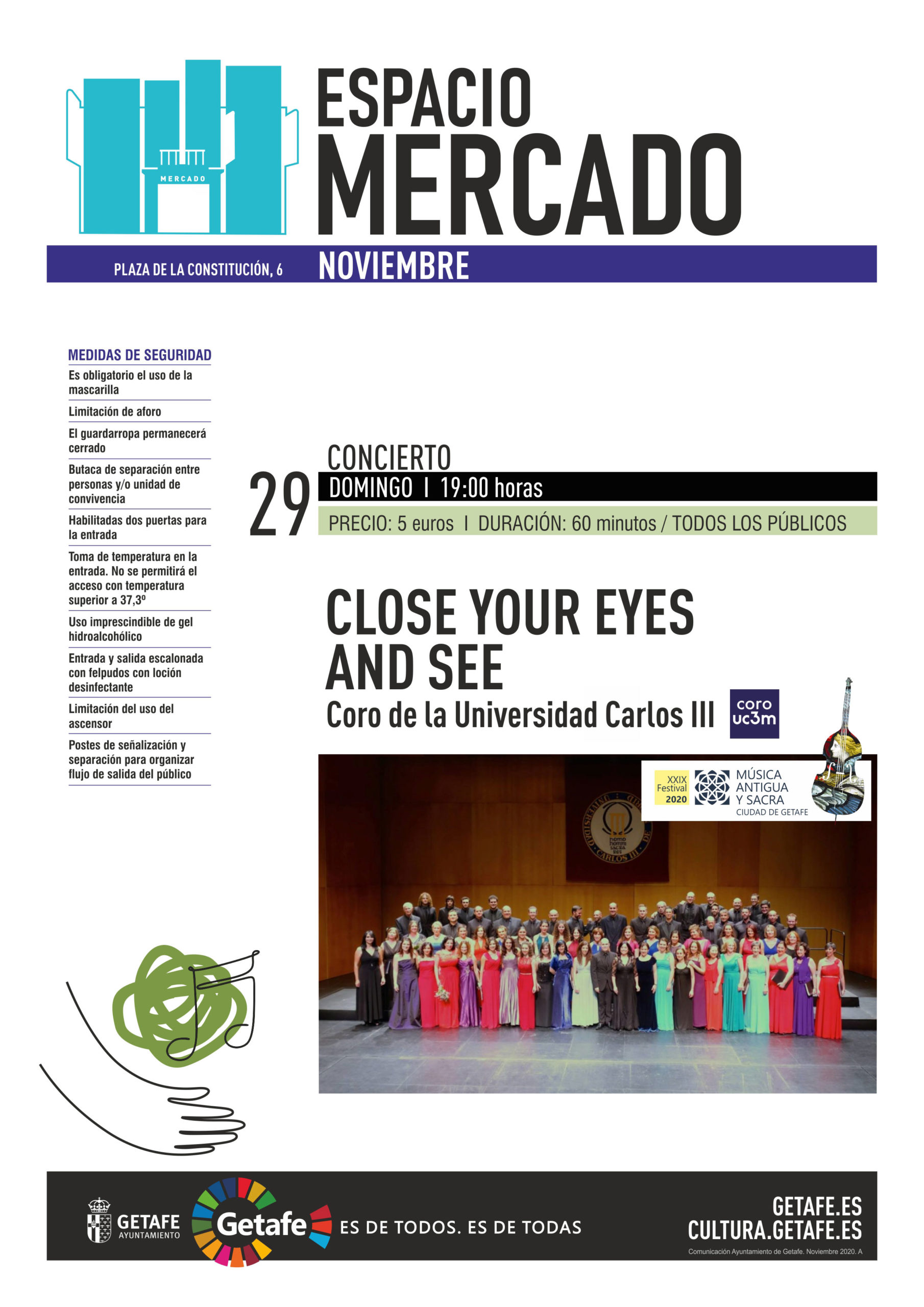 Texto Alternativo: Programación Espacio Mercado. 29 noviembre