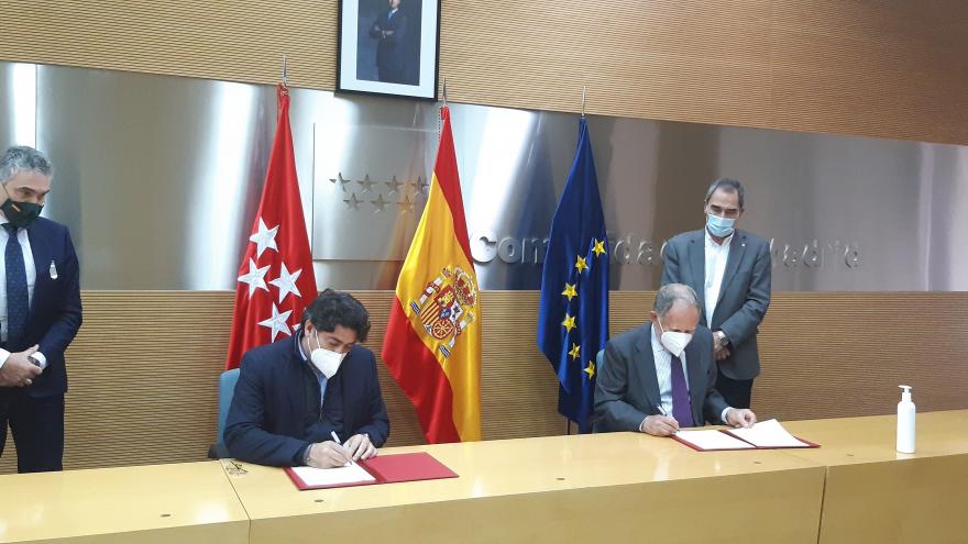Texto Alternativo: Renovamos el convenio de cesión de uso de 172 viviendas con Cáritas Madrid