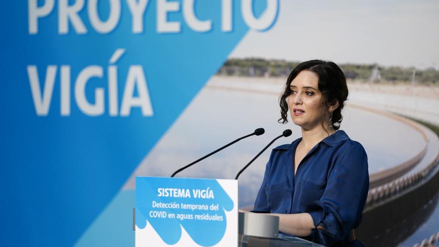 Texto Alternativo: Díaz Ayuso: “Vigía es el mayor sistema de vigilancia del COVID en aguas residuales de Europa”