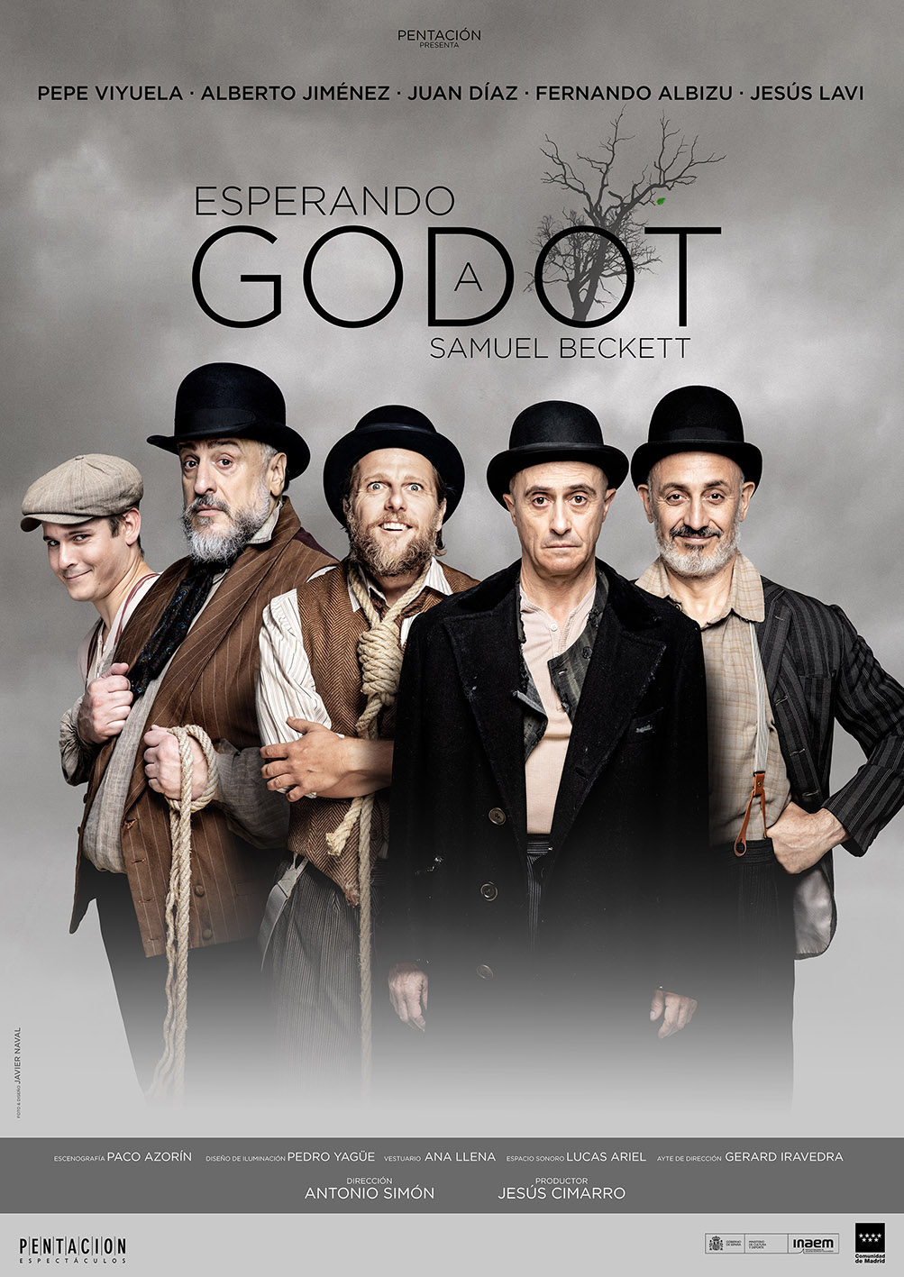 Texto Alternativo: “Esperando a Godot”. Teatro