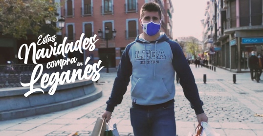 Texto Alternativo: El C.D. Leganés y el Ayuntamiento de Leganés impulsan la campaña #CompraEnLeganés en apoyo al pequeño comercio y a la hostelería de la ciudad