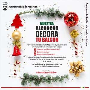 Texto Alternativo: La ciudadanía de Alcorcón, invitada a mostrar las originales y creativas decoraciones navideñas de sus hogares en la muestra #AlcorcónDecoraTuBalcón