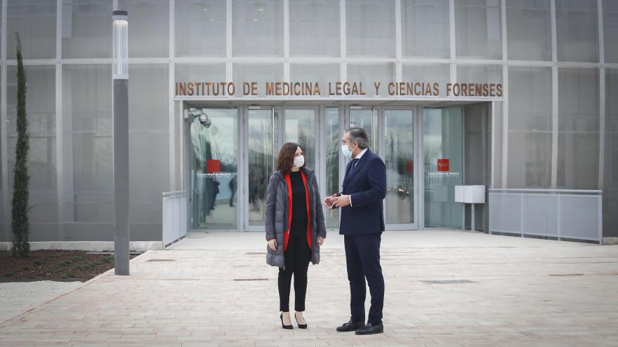 Texto Alternativo: Díaz Ayuso inaugura el Instituto de Medicina Legal: “Empieza el proyecto Ciudad de la Justicia”