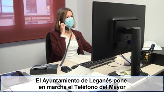 Texto Alternativo: El Ayuntamiento de Leganés pone en marcha el Teléfono del Mayor, un servicio de atención, información y ayuda a los vecinos y vecinas de más edad