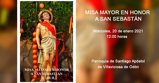 Texto Alternativo: Villaviciosa celebra hoy San Sebastián con una misa en honor al patrón del municipio