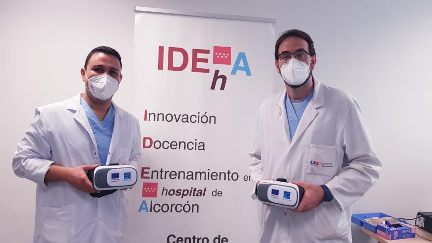 Texto Alternativo: El Hospital Fundación Alcorcón forma a profesionales en asistencia a paciente crítico COVID
