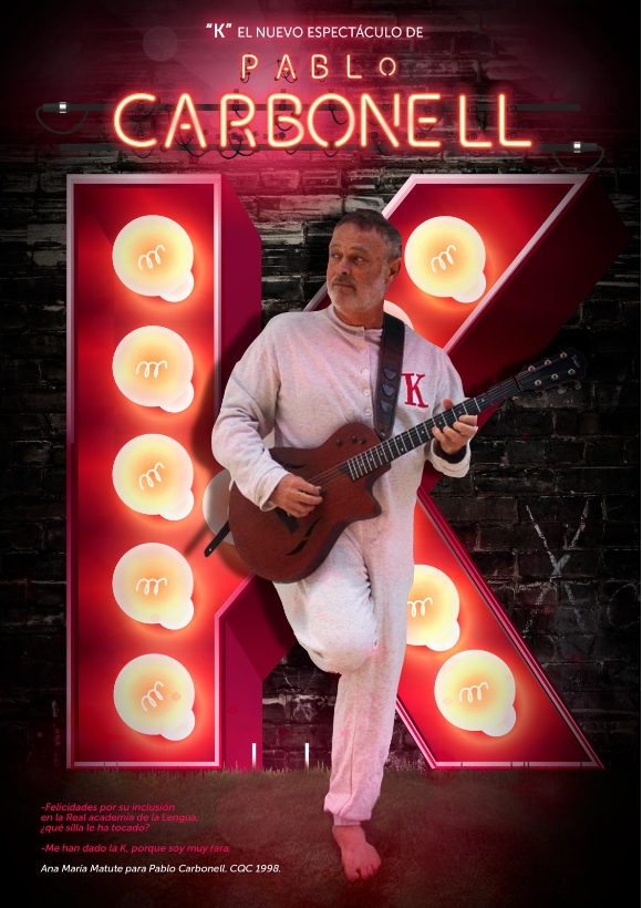 Texto Alternativo: “K”, el nuevo espectáculo de Pablo Carbonell