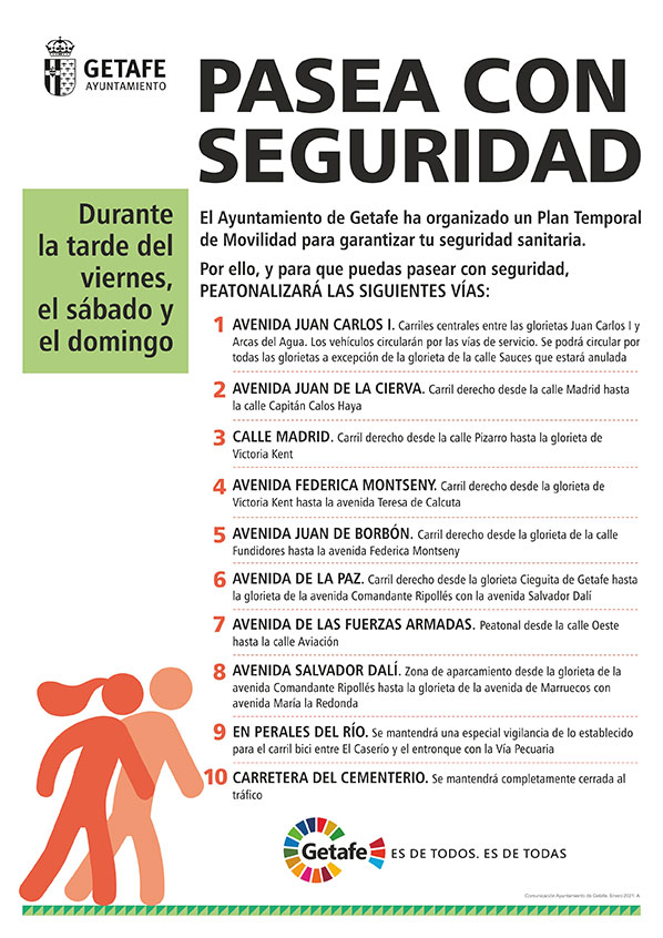 Texto Alternativo: Getafe adopta medidas en toda la ciudad frente a la tercera ola de COVID-19